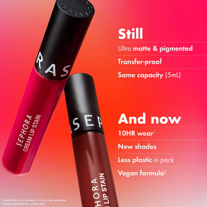 Sephora Cream Lip Stain 10HR Liquid Lipstick