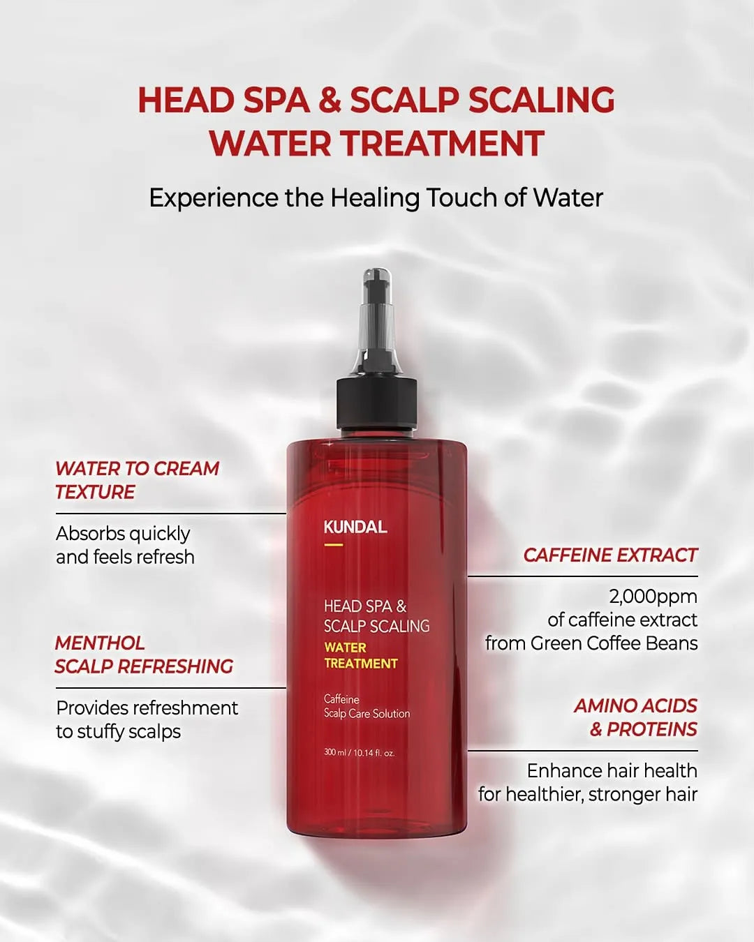 Kundal Caffeine Water Treatment - Herb Mint