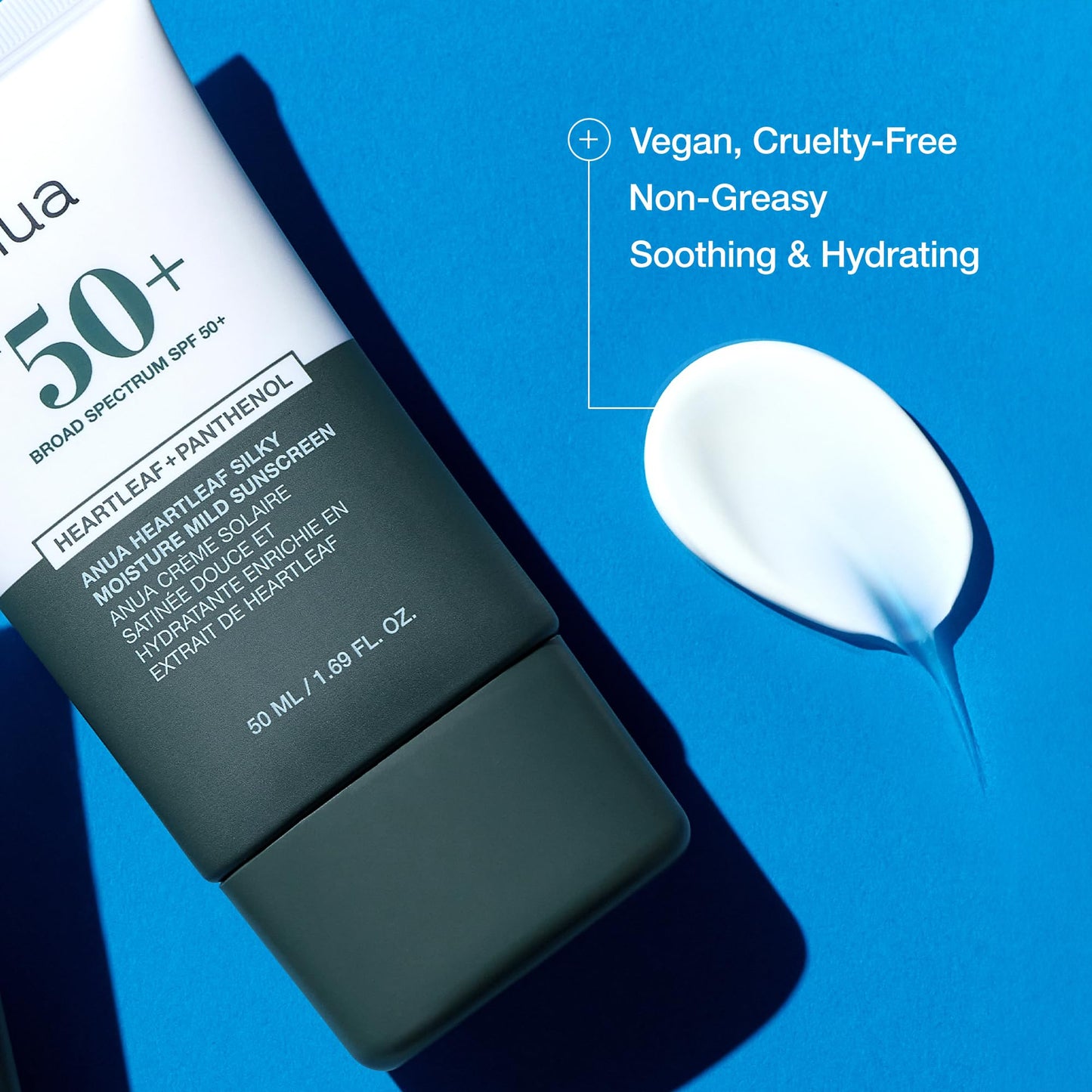 Anua Heartleaf Silky Moisture Mild Sunscreen SPF 50+
