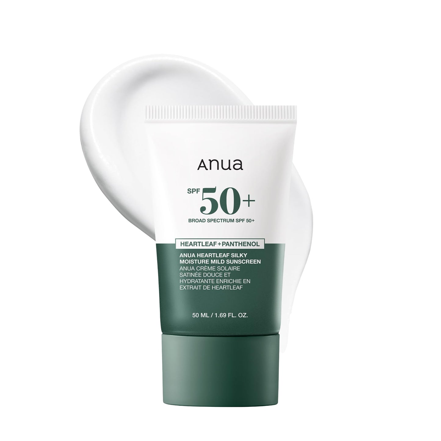 Anua Heartleaf Silky Moisture Mild Sunscreen SPF 50+