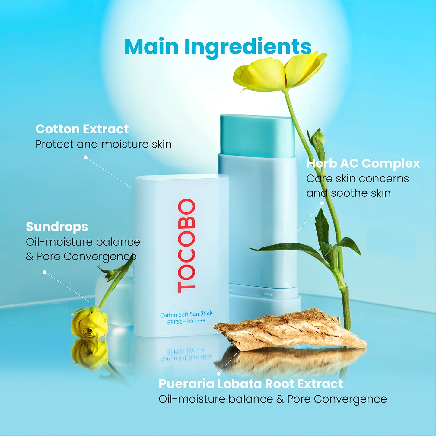 Tocobo Cotton Soft Sun Stick SPF 50+ PA++++