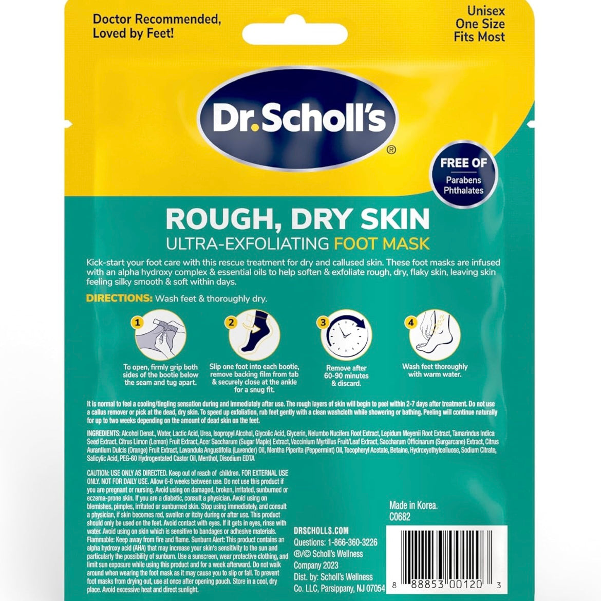 Dr. Scholl’s Rough, Dry Skin Ultra-Exfoliating Foot Mask