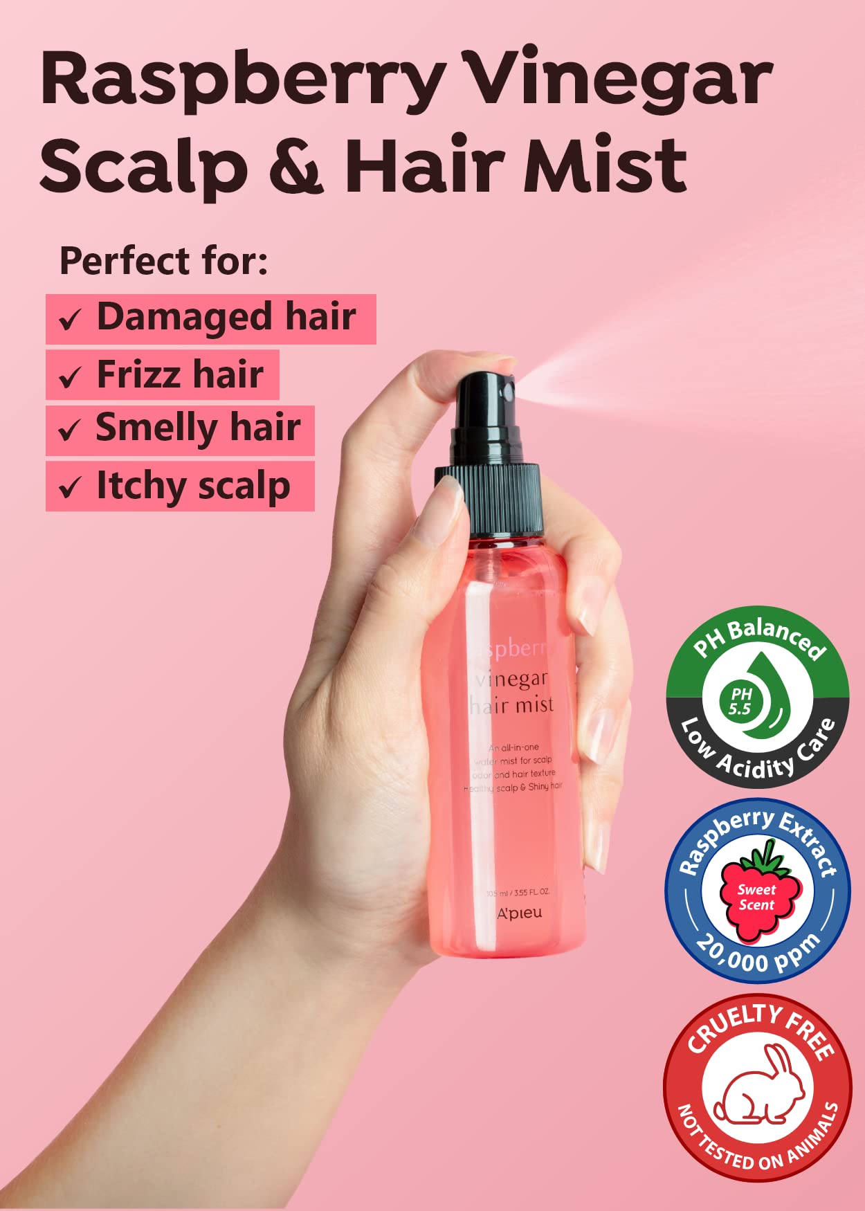 A’Pieu Raspberry Vinegar Hair Mist