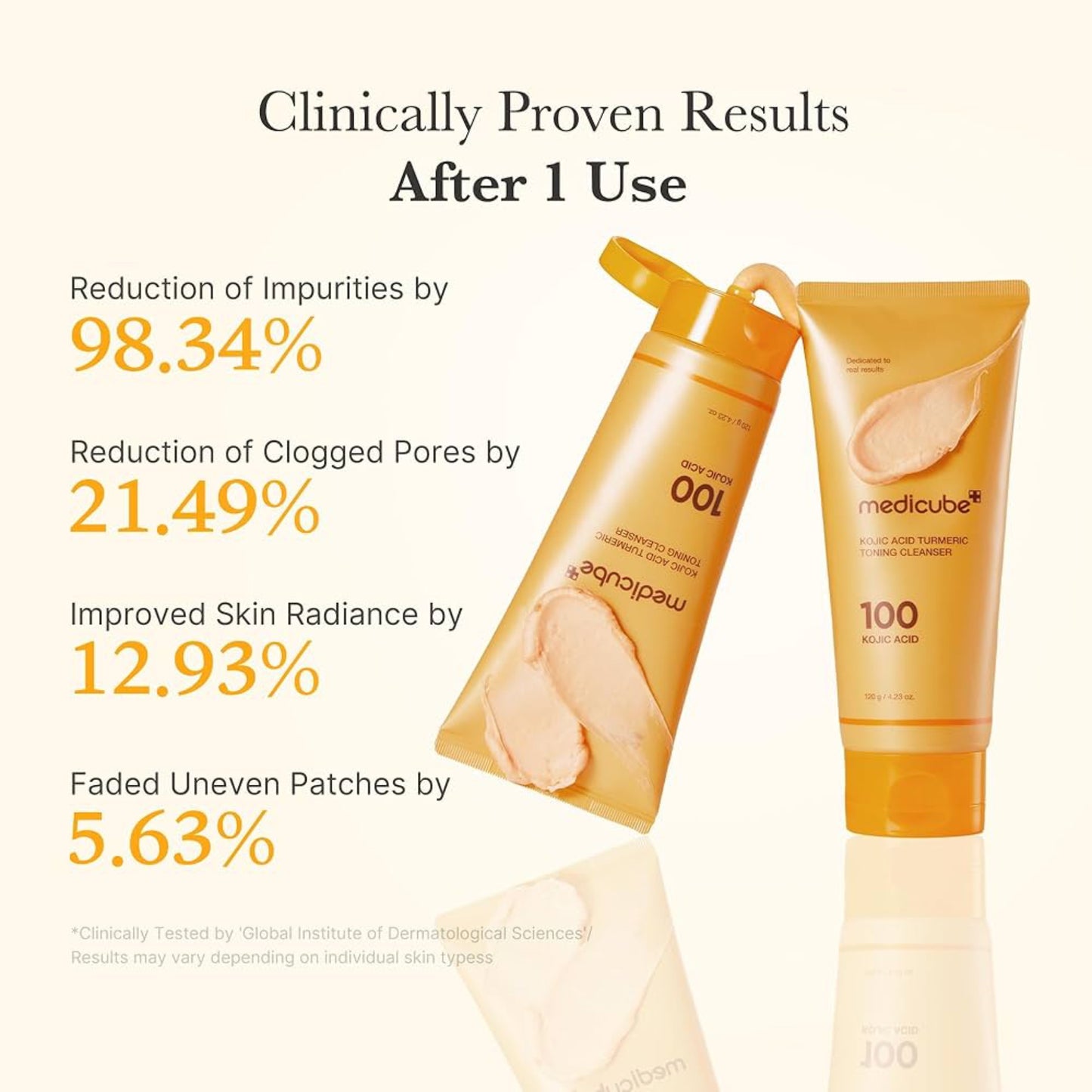 Medicube Kojic Acid Tumeric Toning cleanser