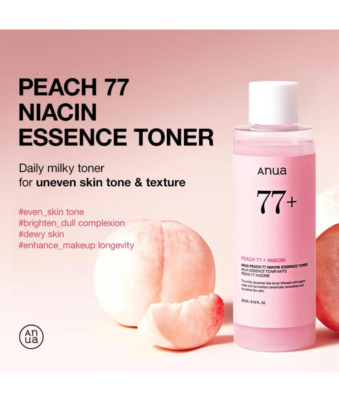 Anua Peach 77 Niacin Essence Toner