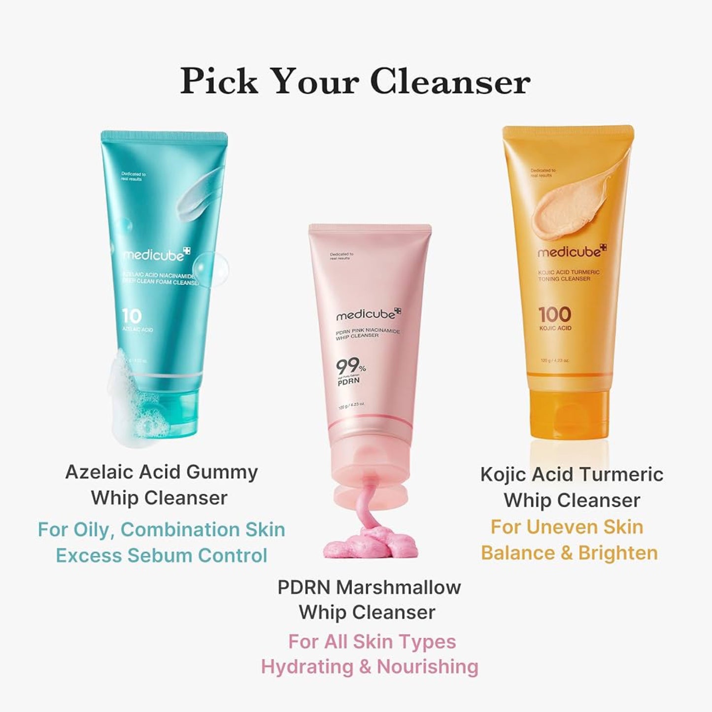 Medicube Kojic Acid Tumeric Toning cleanser