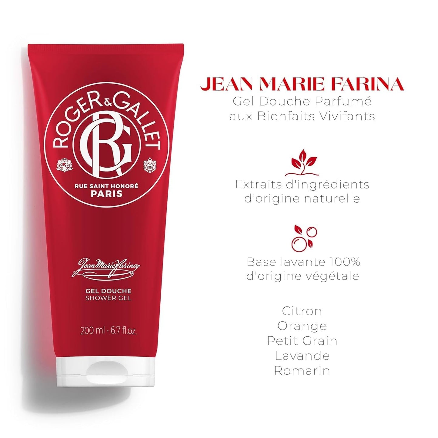 Roger & Gallet Jean Marie Farina Perfumed Shower Gel