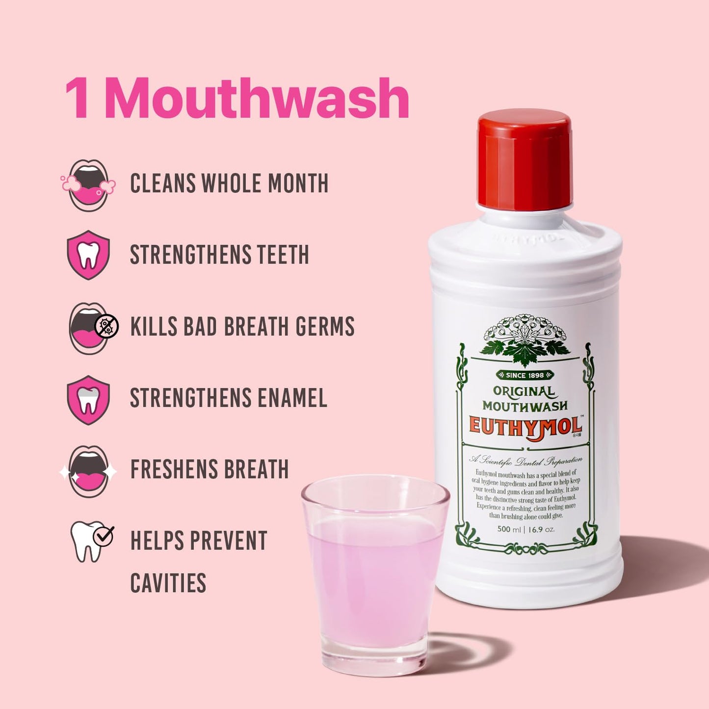 Euthymol Mouthwash Mild Mint