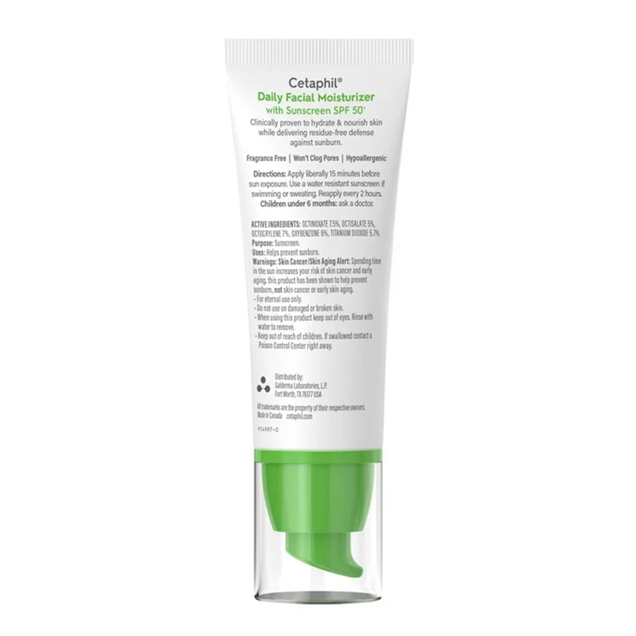 Cetaphil Daily Facial Moisturizer with Sunscreen SPF50+ for Normal to Dry Skin